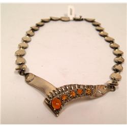 Sterling Silver With Mexican Opals Necklace