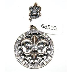 Sterling Silver Fleur De Lus Pendant