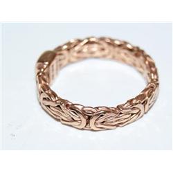 14k Rose Gold Byzantine style ring