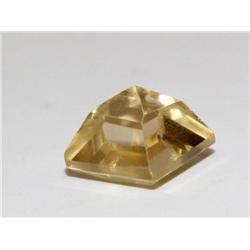 4ct Emerald Cut Citrine, Champagne Color