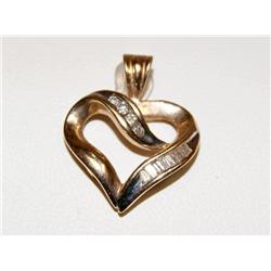 Ladies Diamond Heart Shape Pendant
