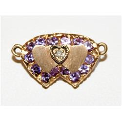 AAA  Amethyst & Diamond Pendant