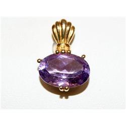 5.00CTW AAA  Amethyst Oval Shape Pendant