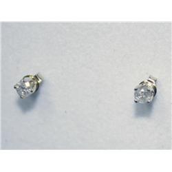 .22ct Diamond Stud S1-1 Earring, Set In 14k W/appr
