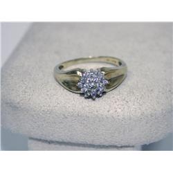 19 Diamond Cluster Ring Set in 10k Solid Gold