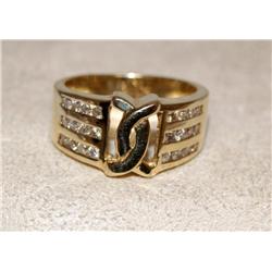 Diamonds Love Knot Design Hand Made Ladies Ring