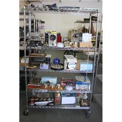 Rack Lot of Misc Home Appliances