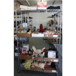 Rack Lot of Misc. Stuffed Animals