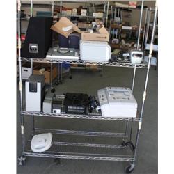 Rack Lot of Misc Eectronis