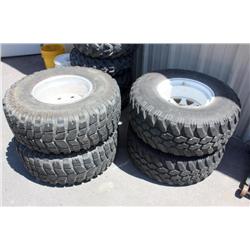 4 Wheels w/ Tires 33x12.5R15Tl