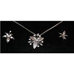 Krementz 14Kt Rolled Gold Necklace & Earrings