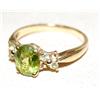 Image 2 : AAA Peridot Cluster Hand Made Ladies Ring