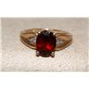 Image 1 : AAA Garnet & Diamonds Hand Made Ladies Ring