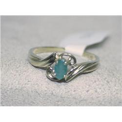 Emerald Ring in 10k Yellow Solid Gold