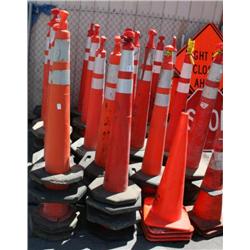 Lot of Construction Cones
