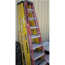 Lot Of 3 Step Ladders Various Heights