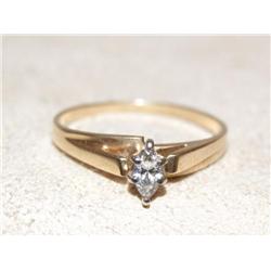 Diamond Solitaire Marquise Tiffany Set Ladies Ring