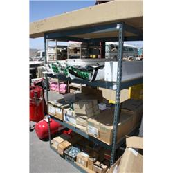 Rack Of Misc Electrical Items Includes Rack