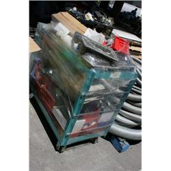 Roll around Rack Of Miscellaneous Electrical Items