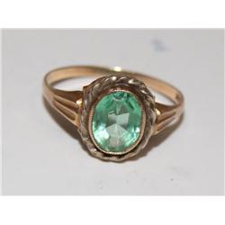 AAA Green Stone Vintage Ladies Ring