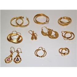 14KT Yellow Gold Filled Earrings Collection