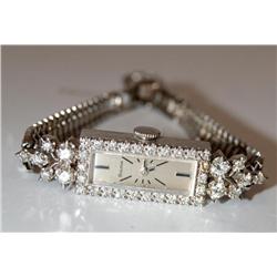 1940's Bulova Diamonds Bezel Wind-Up Ladies Watch