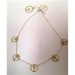 Sterling Silver  Palm Tree Necklace Earrings Set