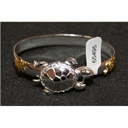 Sterling Silver Turtle Bangle