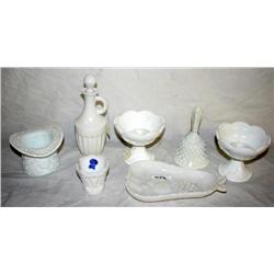 Lot of Milk Glass