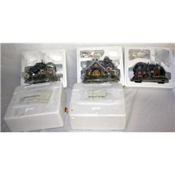 Lot of 3 Thomas Kinkade Hawthore Village House