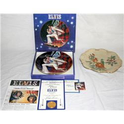 2 Collector Plates - 1 is Elvis w/ COA