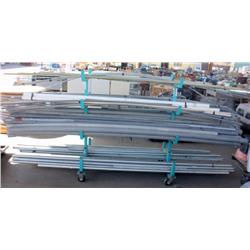 Rack Lot of  Misc Ridgid, Steal & Plastic Conduit