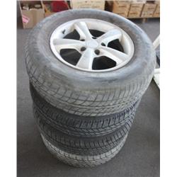 Set of 5 Lug Wheels w/ Tires