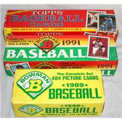 Huge Lot of 3 Sets of Collectible Baseball Cards