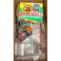 Box of Collectible Sports Cards