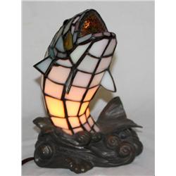 Largemouth Bass Stained Glass Light