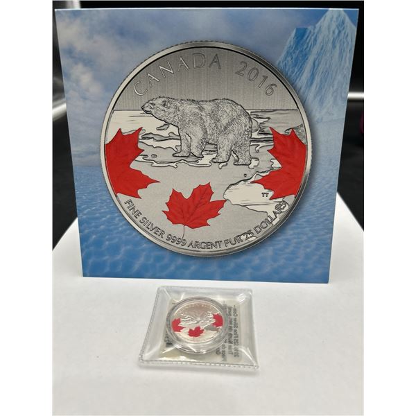 2016 Canada $20 Fine .999 Silver Polar Bear commemorative Coin with certificate