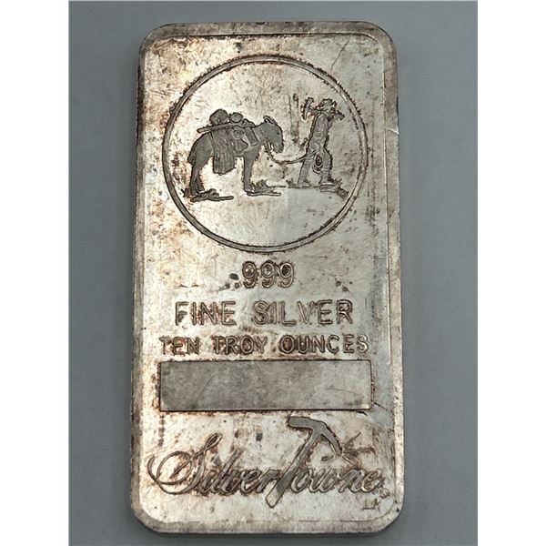 Silvertowne 10 oz .999 Fine Silver Bar