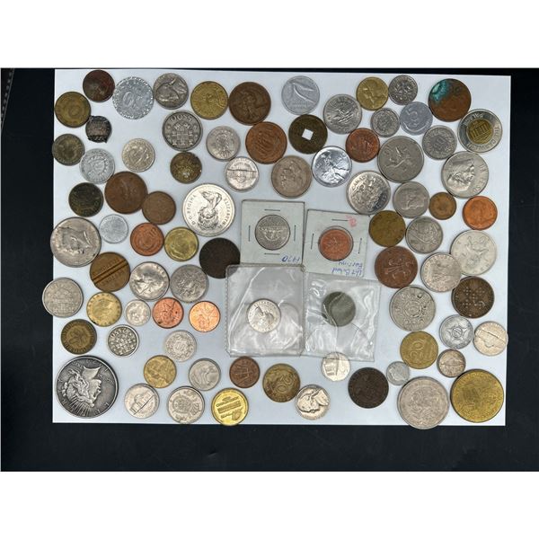 Lot of World Coins assorted approx 69 Piece