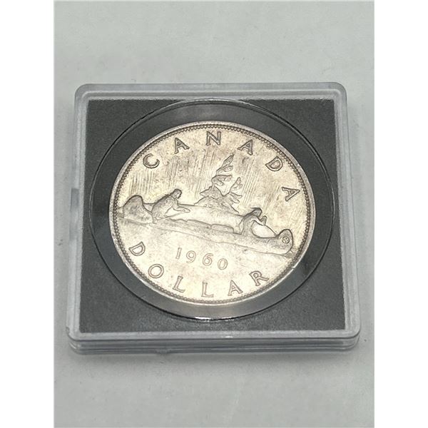 1960 Canada Cased Silver Dollar Coin