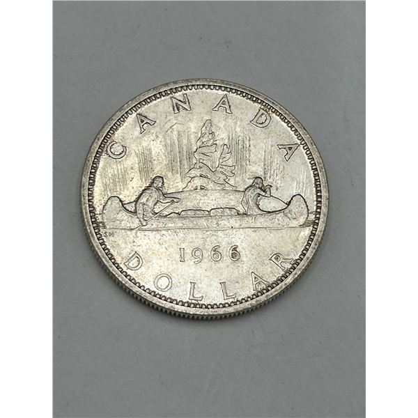 1966 Canada Silver Dollar Coin