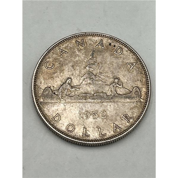 1952 Canada Silver Dollar Coin