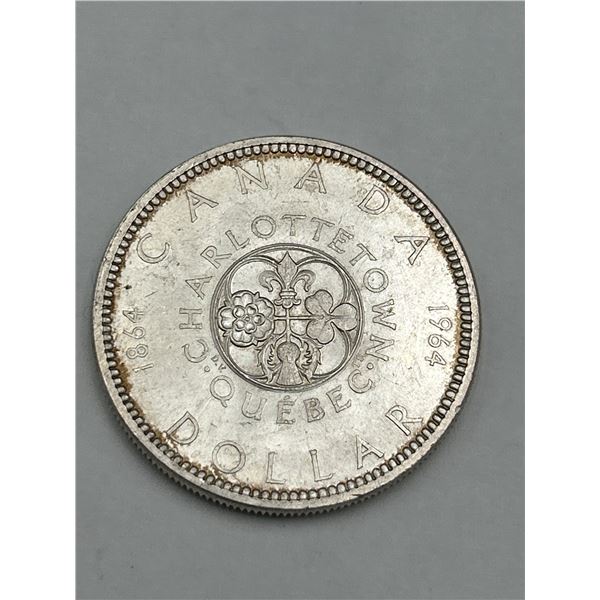 1964 Canada Charlottetown Silver Dollar