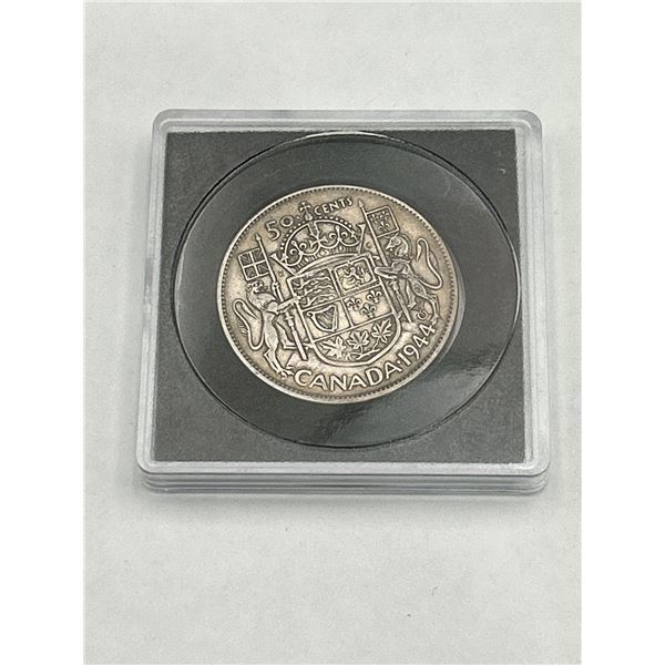 1944 Canada 50 Cents cased Silver Coin
