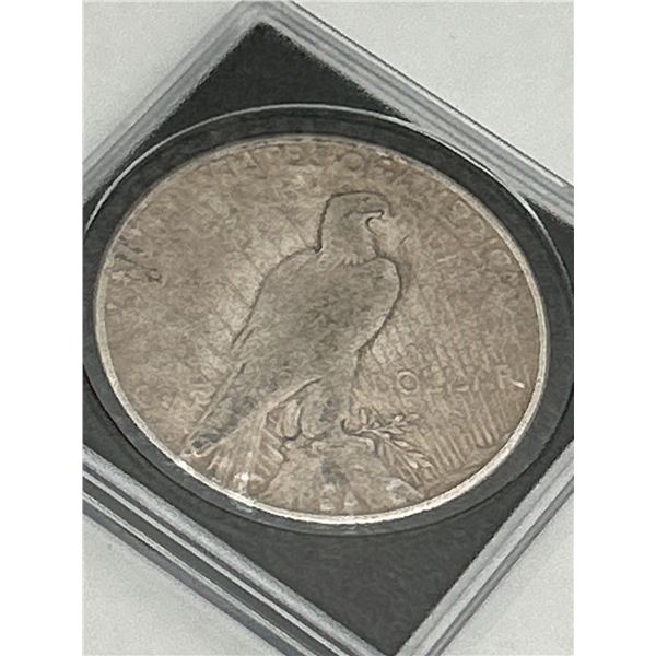 1922 Liberty Peace Silver Dollar Coin cased