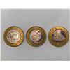 Image 1 : Limited Edition $10 Gaming Tokens with Brass Borders
