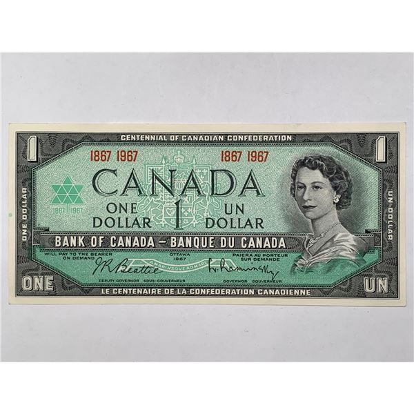 1967 Canada Centennial One-Dollar Bill: Bank of Canada Note