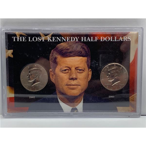 The Lost Kennedy Half Dollars 2002 and 2003 Coin Set