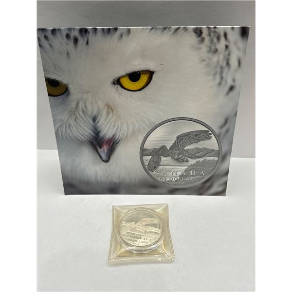 2014 Canadian $50 .999 Silver Coin 15.87g Snowy Owl Design from Royal Canadian Mint