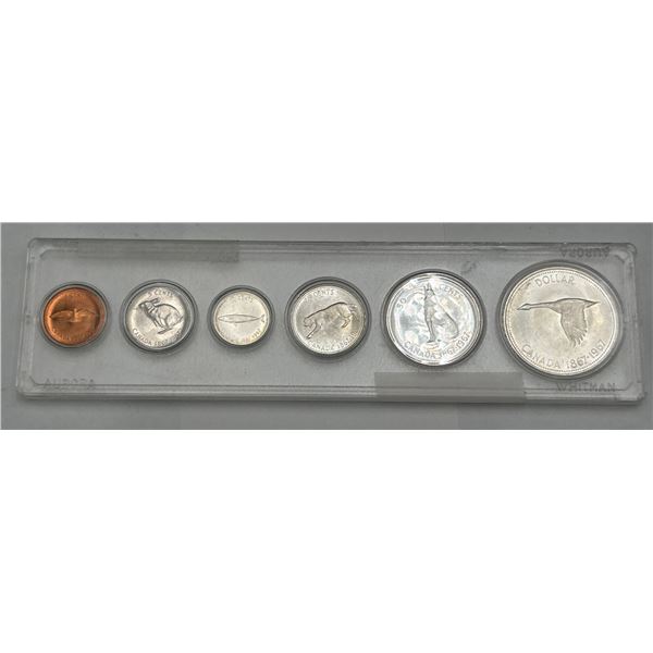 1967 Canada Centennial Coin Set in Transparent Holder